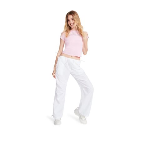 White Steve Madden Pia Parachute Women's Pants | PH 9047NUM